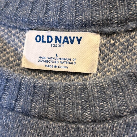 NWT Old Navy Sosoft Crewneck Sweater Blue Mountain Size XXL - Picture 2 of 5